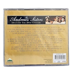 Les Andrews Sisters, Divas du 20e siècle, CD NOUVEAU