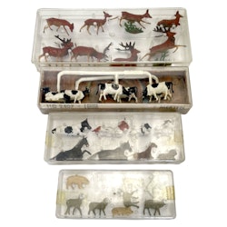 Merten 4 st, Miniatyr figurer HO 1002, 1004, 1005, 2407