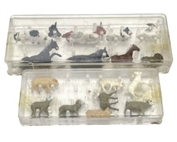 Merten 4 st, Miniatyr figurer HO 1002, 1004, 1005, 2407