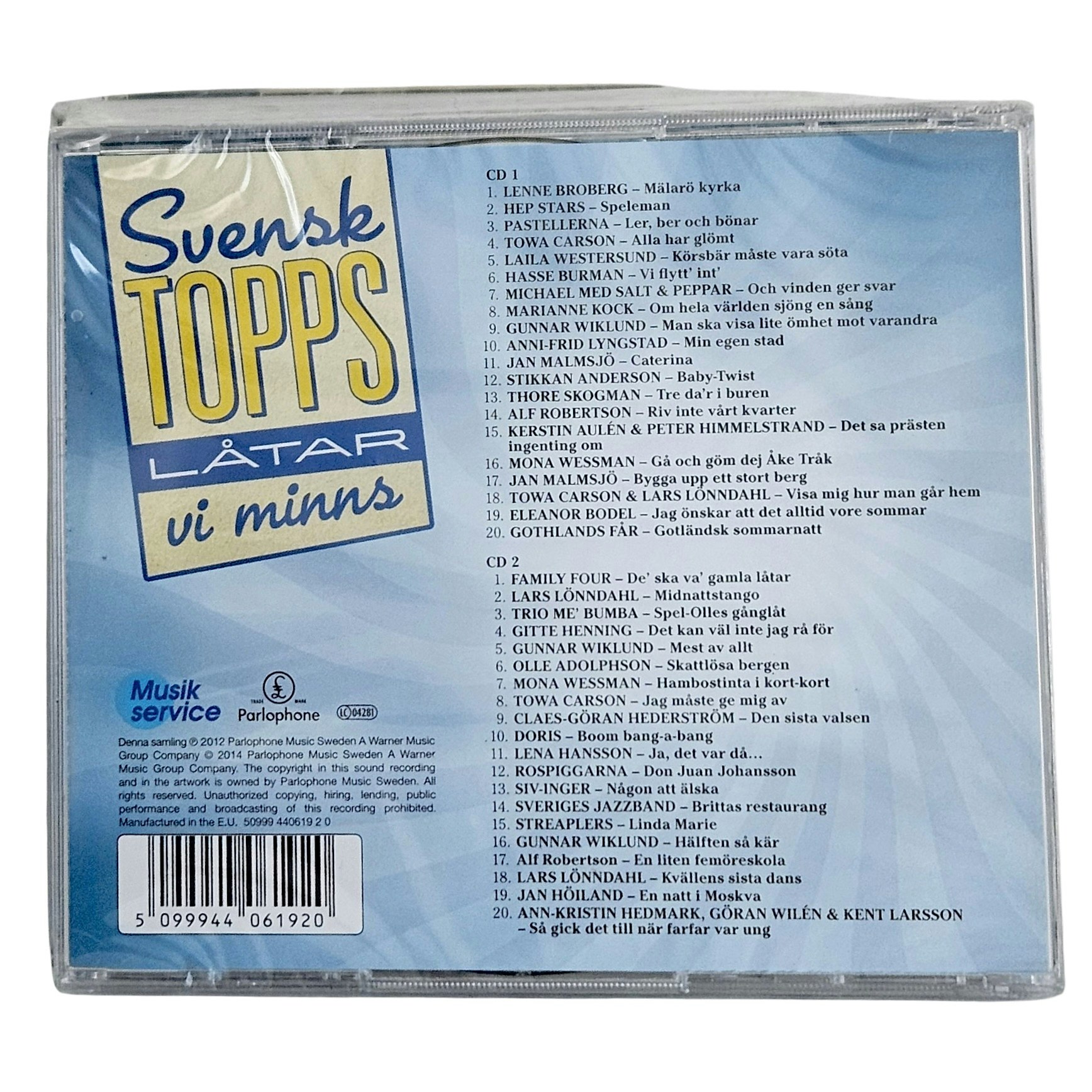 Svensktopps Låtar Vi Minns, CD NY