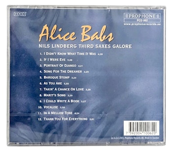 Alice Babs, Dont Be Blue, CD NY
