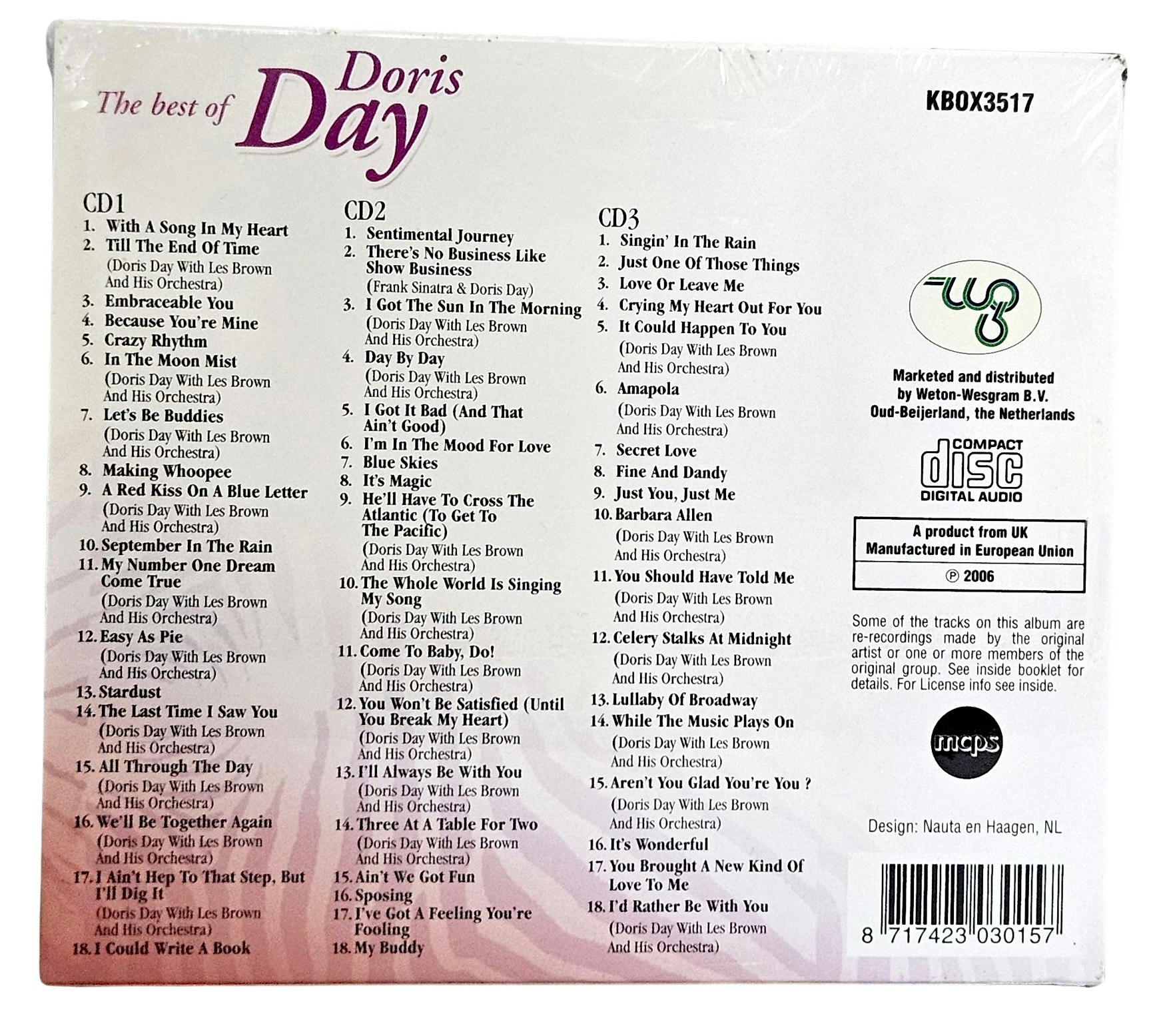 The Best Of Doris Day, CD NY