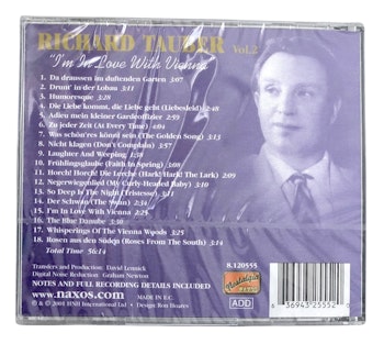 Richard Tauber Volume 2, Im In Love With Vienna, CD NY
