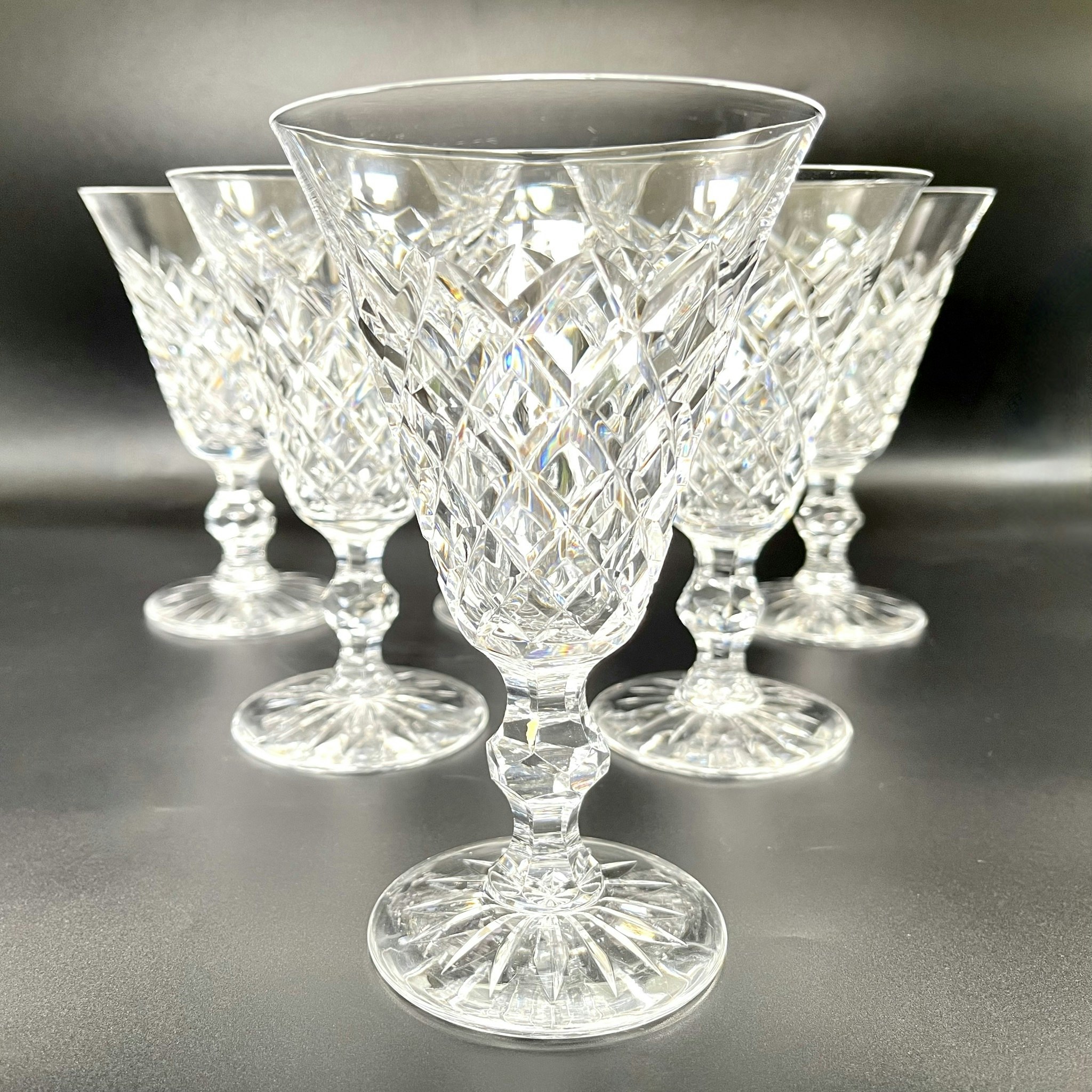 5 st, Fritz Kallenberg, Kosta Boda, Rödvinglas