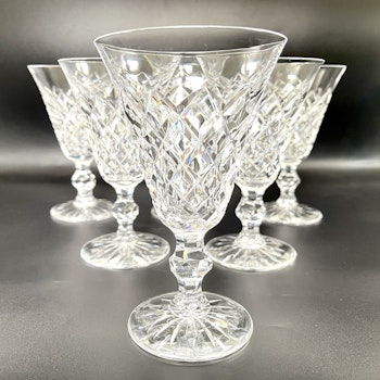 5 st, Fritz Kallenberg, Kosta Boda, Rödvinglas