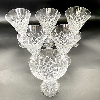 5 st, Fritz Kallenberg, Kosta Boda, Rödvinglas