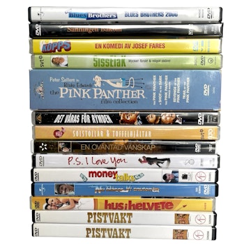 DVD-kokoelma komediaelokuvia