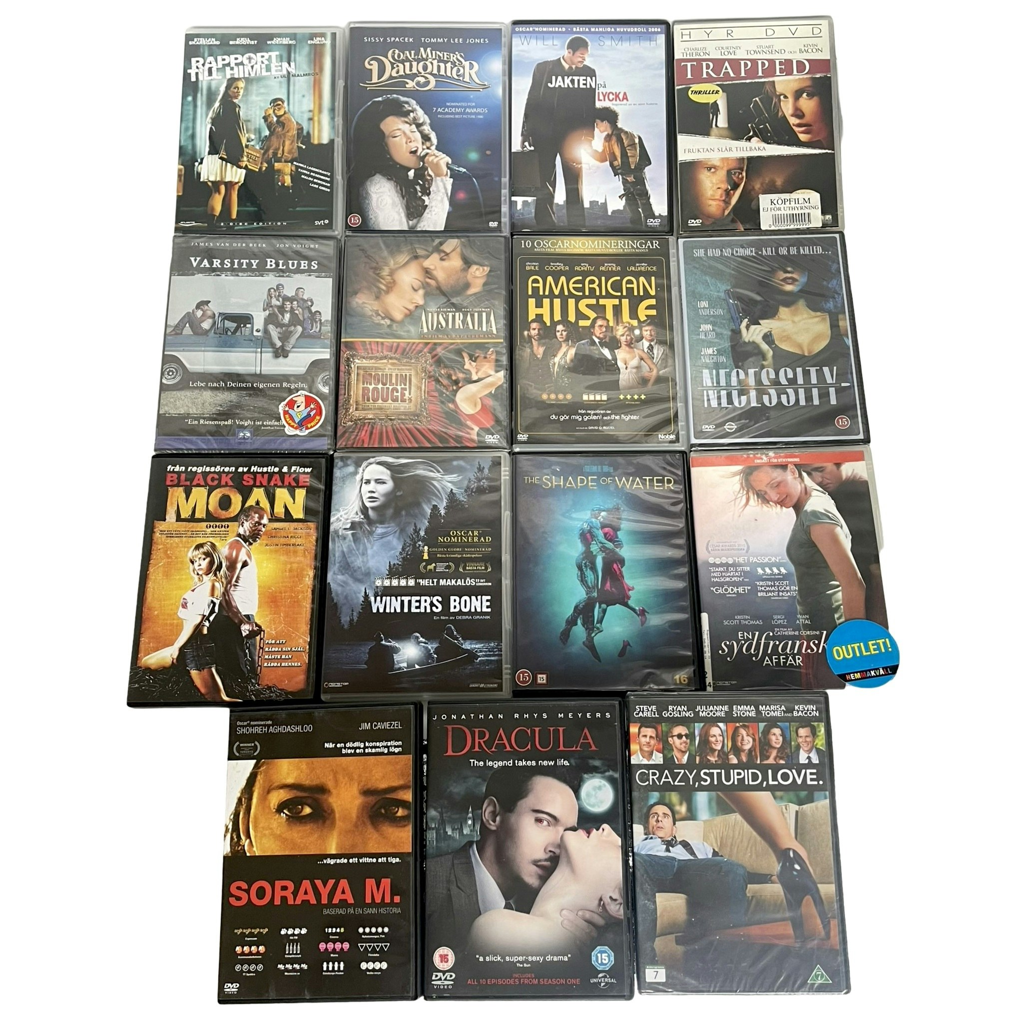 DVD Samling Av Drama Filmer, 15st