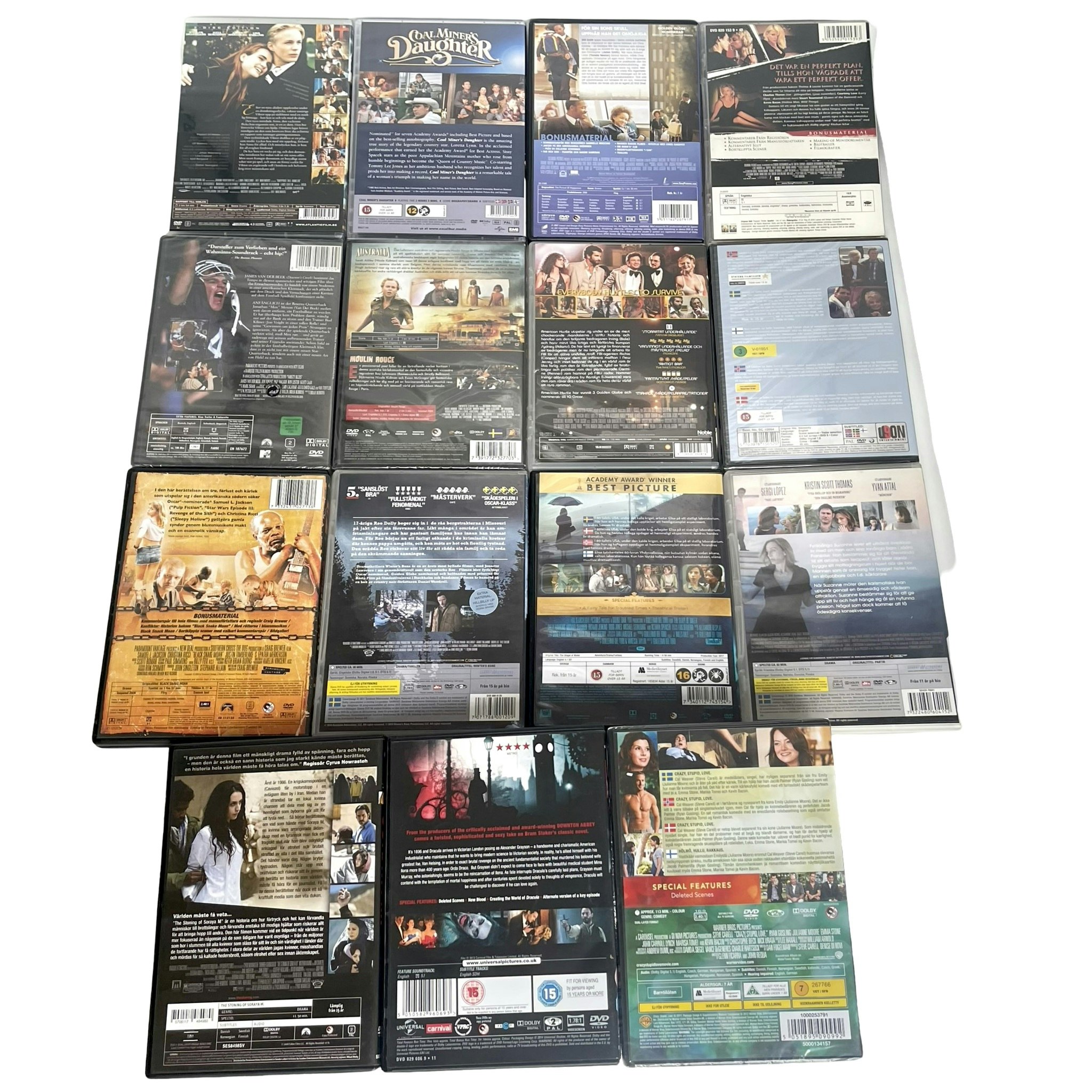 DVD Samling Av Drama Filmer, 15st
