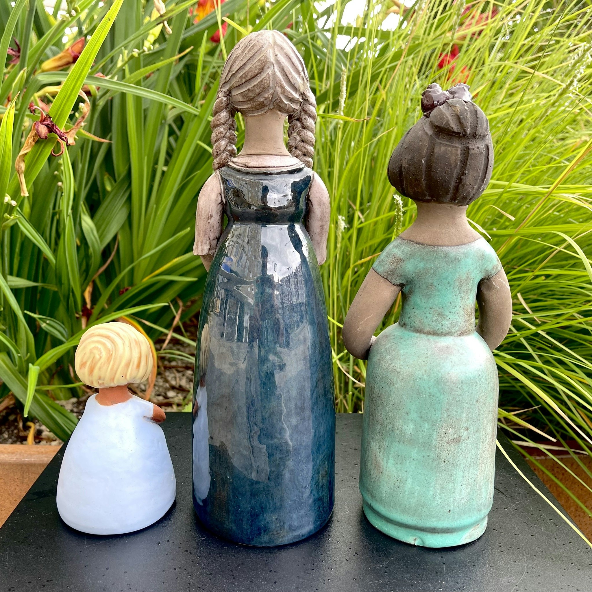 Vintage, 3 figures in ceramics for Elbogen Sweden