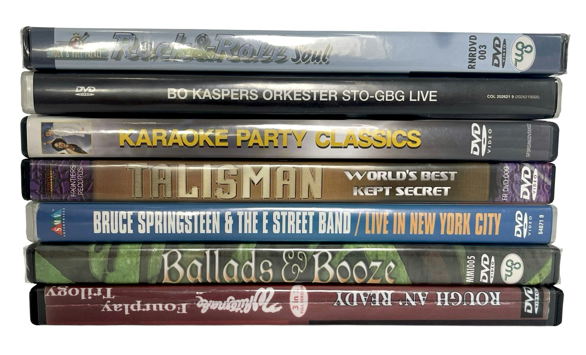 Samling av Olika Musik DVD 7st