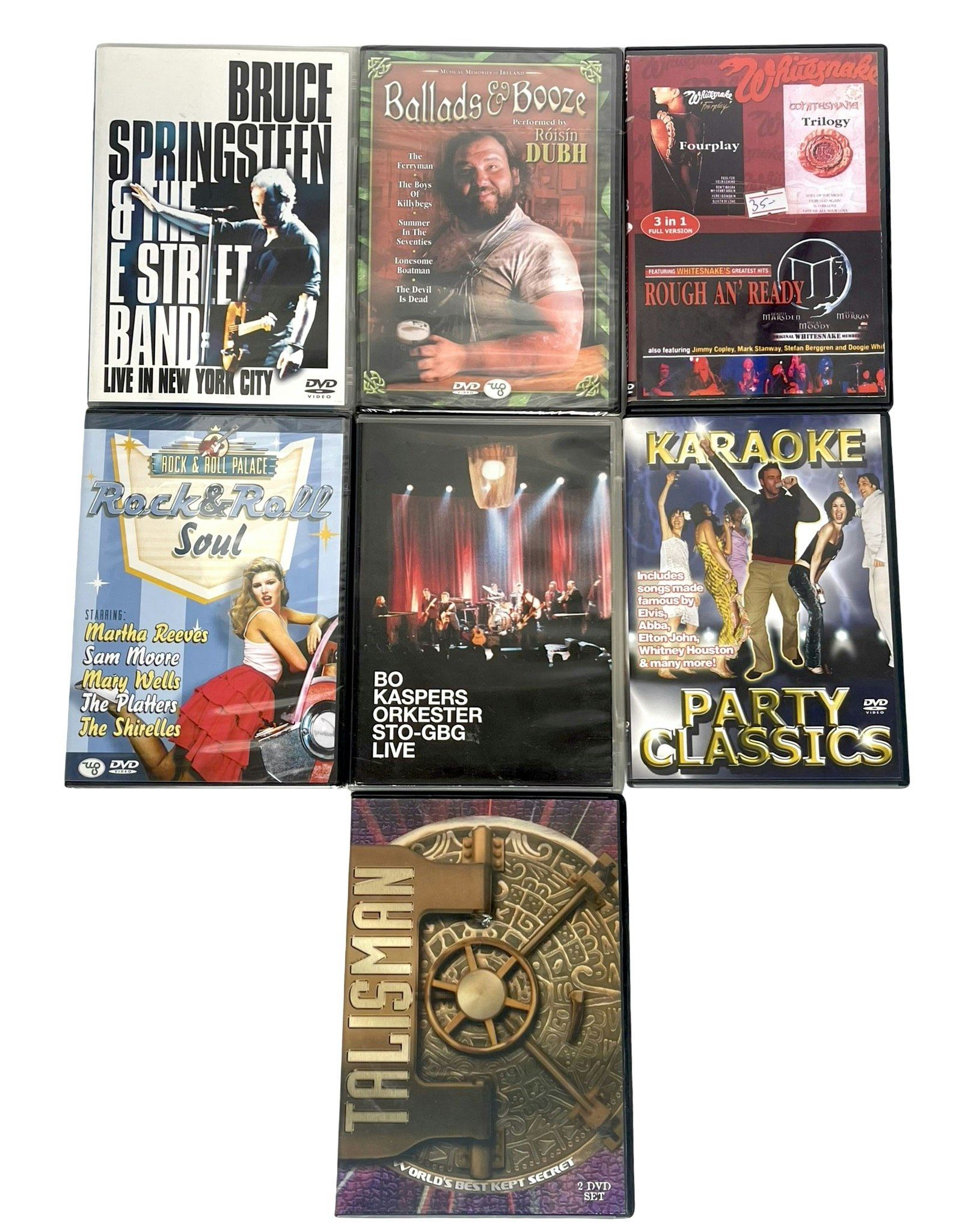 Samling av Olika Musik DVD 7st