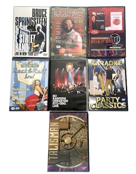 Kokoelma eri musiikkia DVD 7kpl