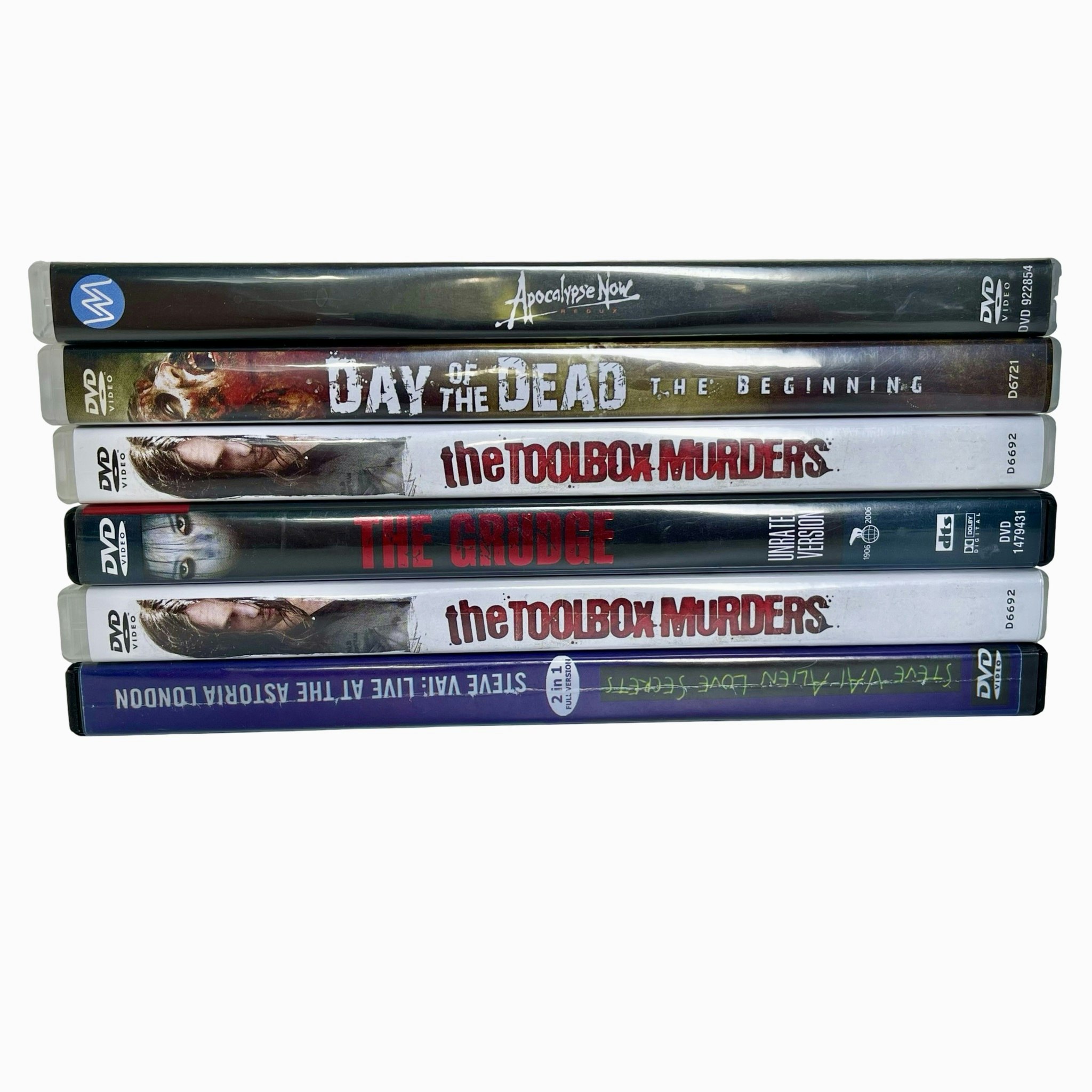 DVD-collectie horrorfilms 6 stuks