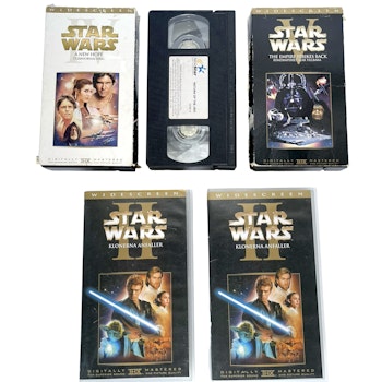 Star Wars Filmer, Samling 5st VHS filmer