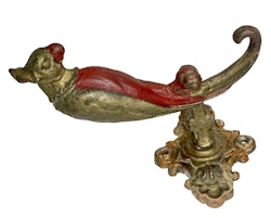 Metal hanger with parrots, 19th century