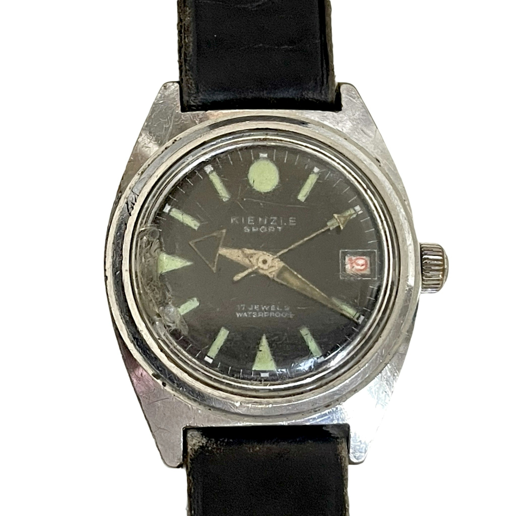 Vintage Kienzle Sport päivämäärällä ja 17 jalokivillä miesten rannekello