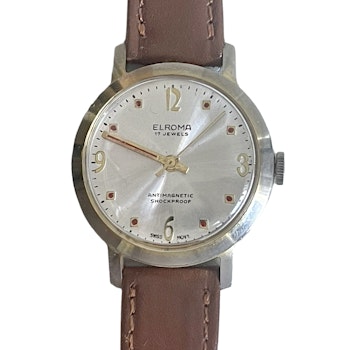 Vintage, Elroma 17 jewels, men's wristwatch