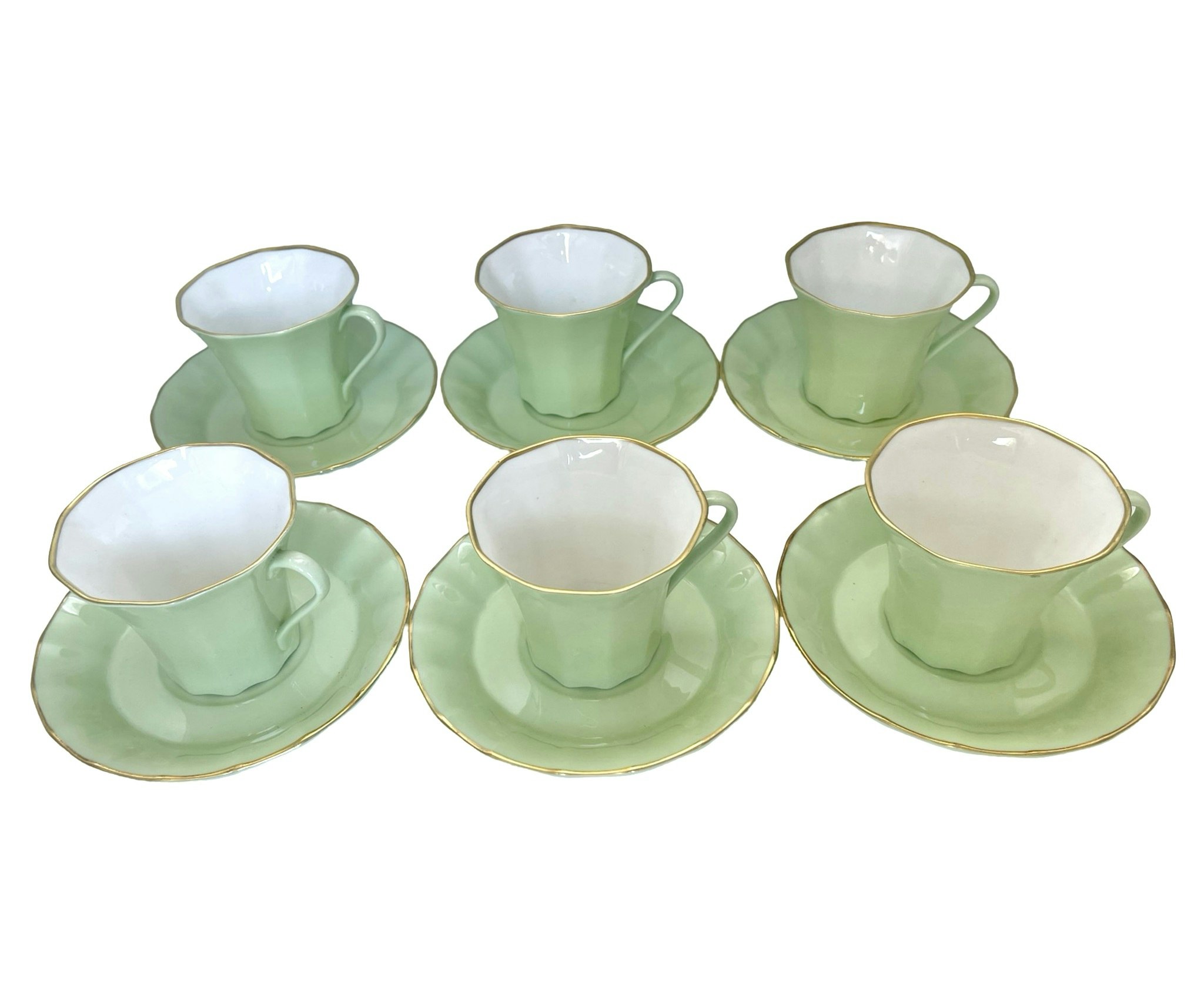 Vaisselle café/daim, 18 pièces, porcelaine tendre Gustavsberg