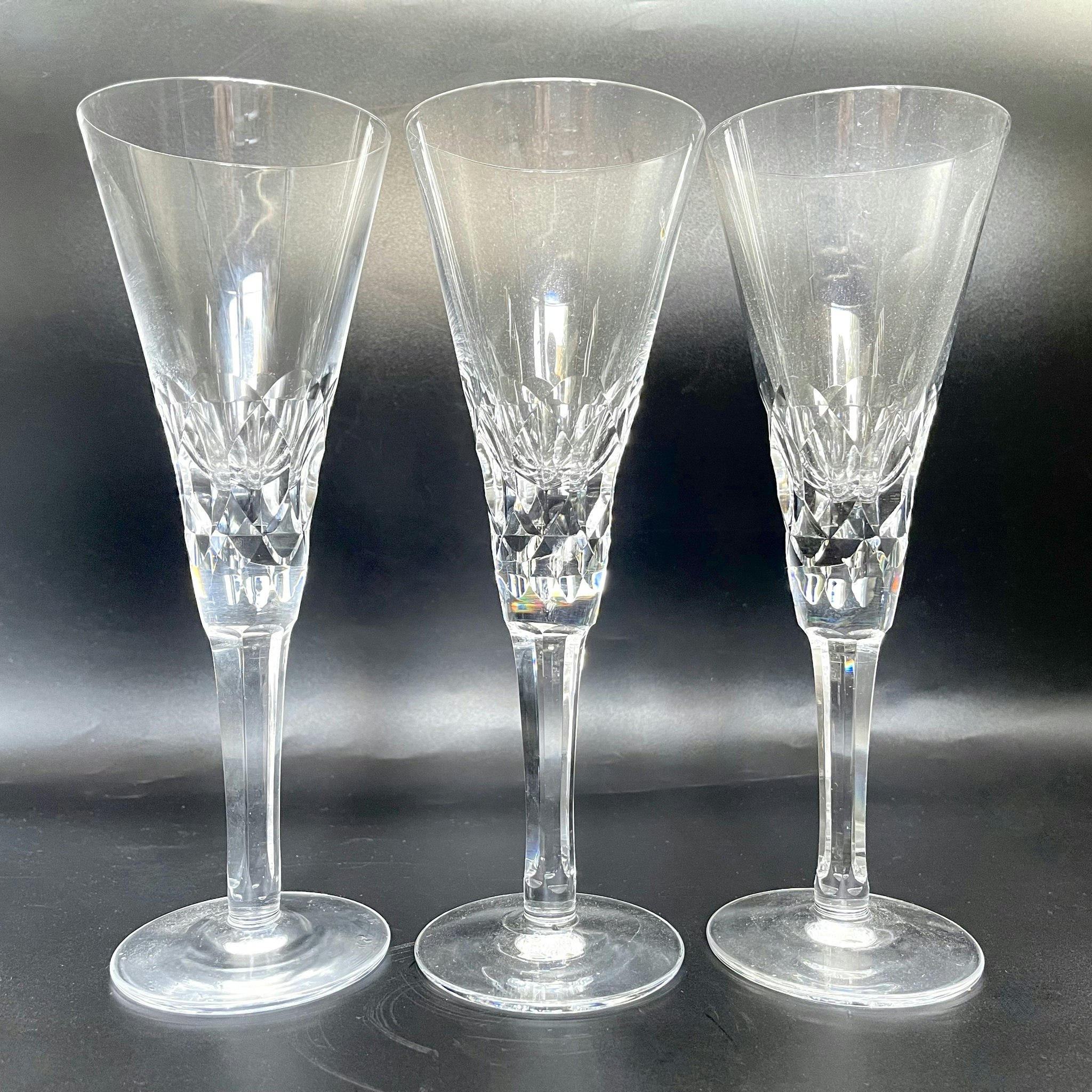 3 st, Kosta Boda - Gripsholm - Champagne, design Sigurd Persson