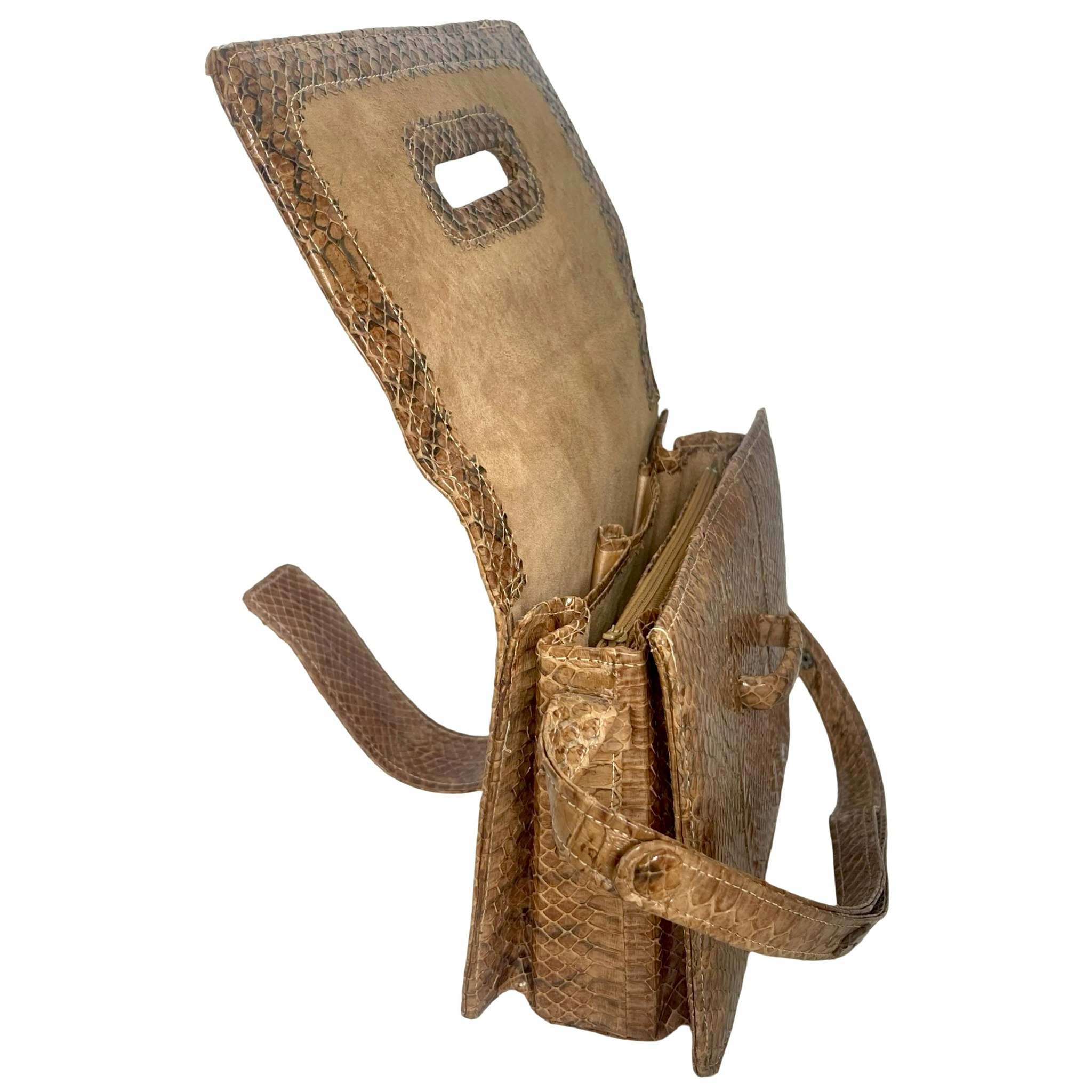 Vintage handväska axelväska, YKK,  MM Kane skinnväska