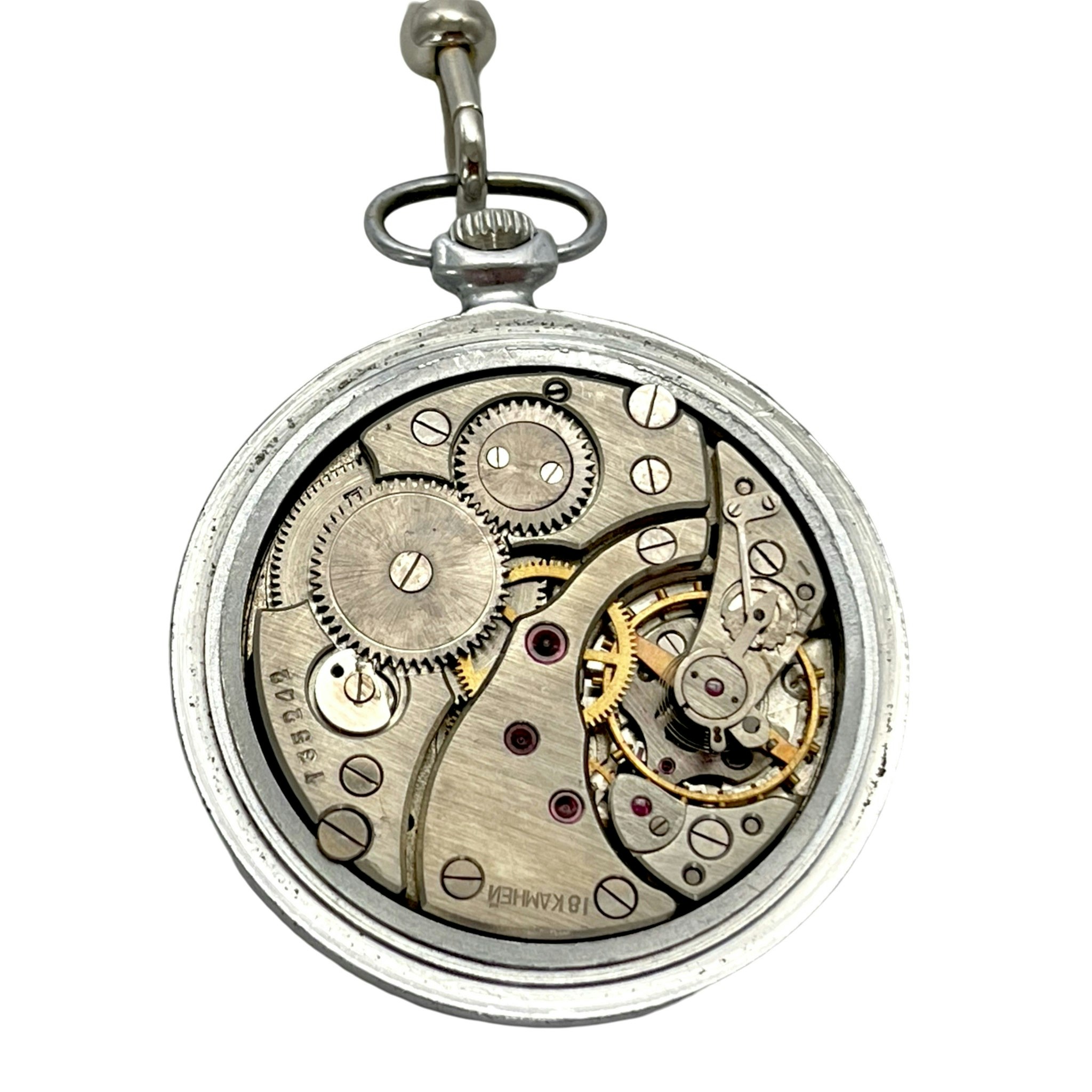 Vintage, Molnija Sovjetiskt Rysk USSR fickur 18 jewels