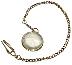Vintage, Herna fickur 17 rubis med kedjan, Swiss