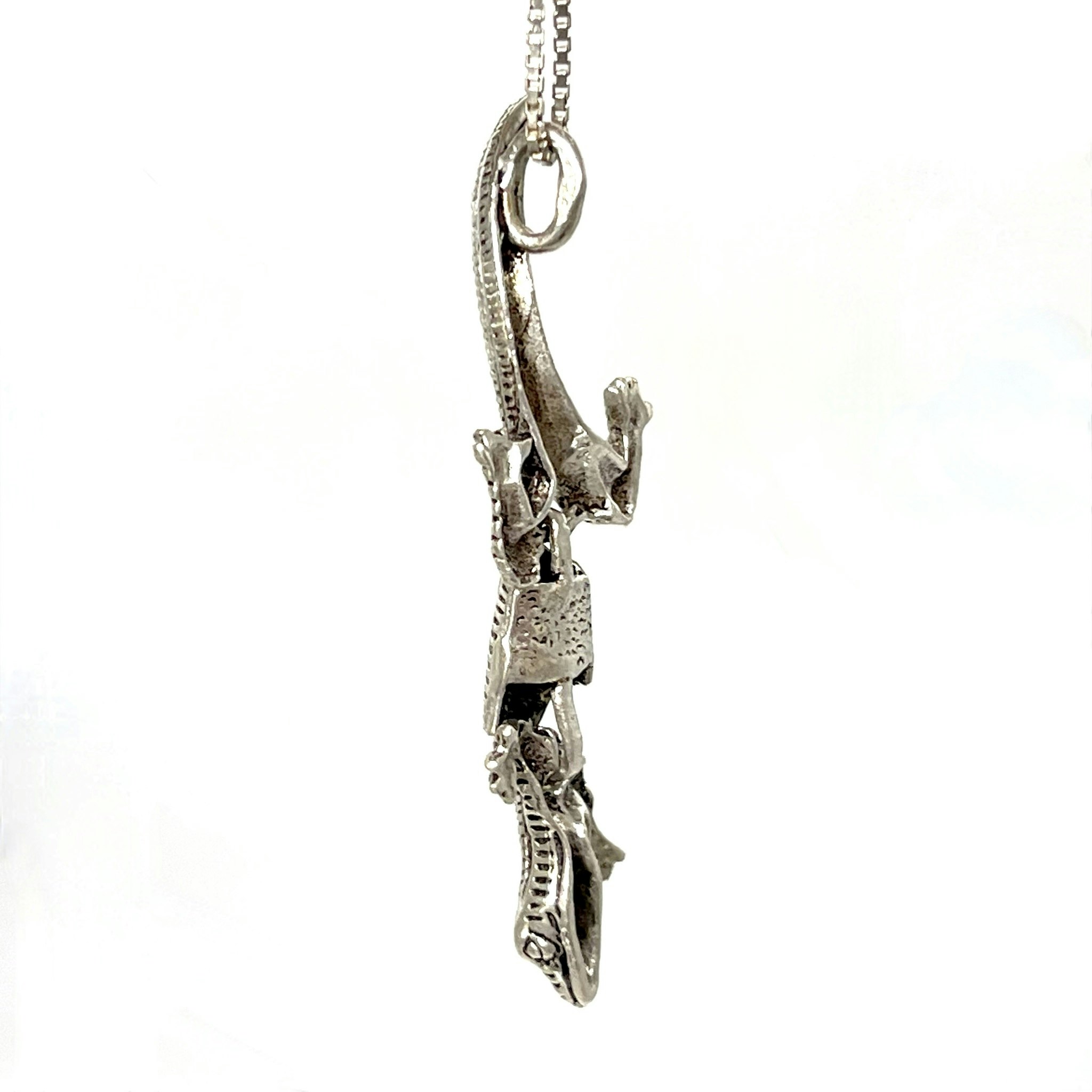 Necklace - Lizard, Silver 925