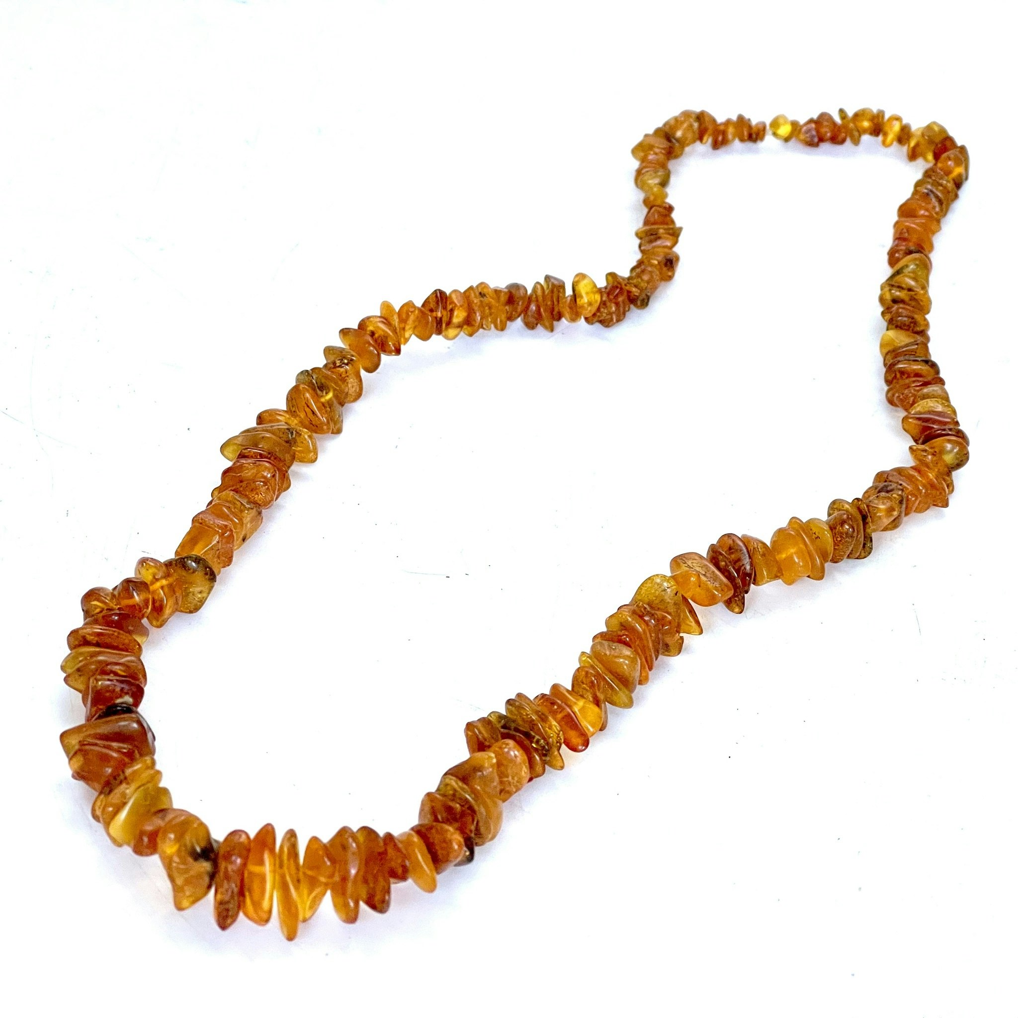 Vintage, 2 St. naturliga bärnstens halsband