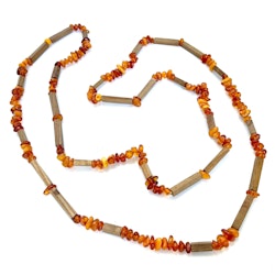 Vintage, 2 pcs. natural amber necklaces