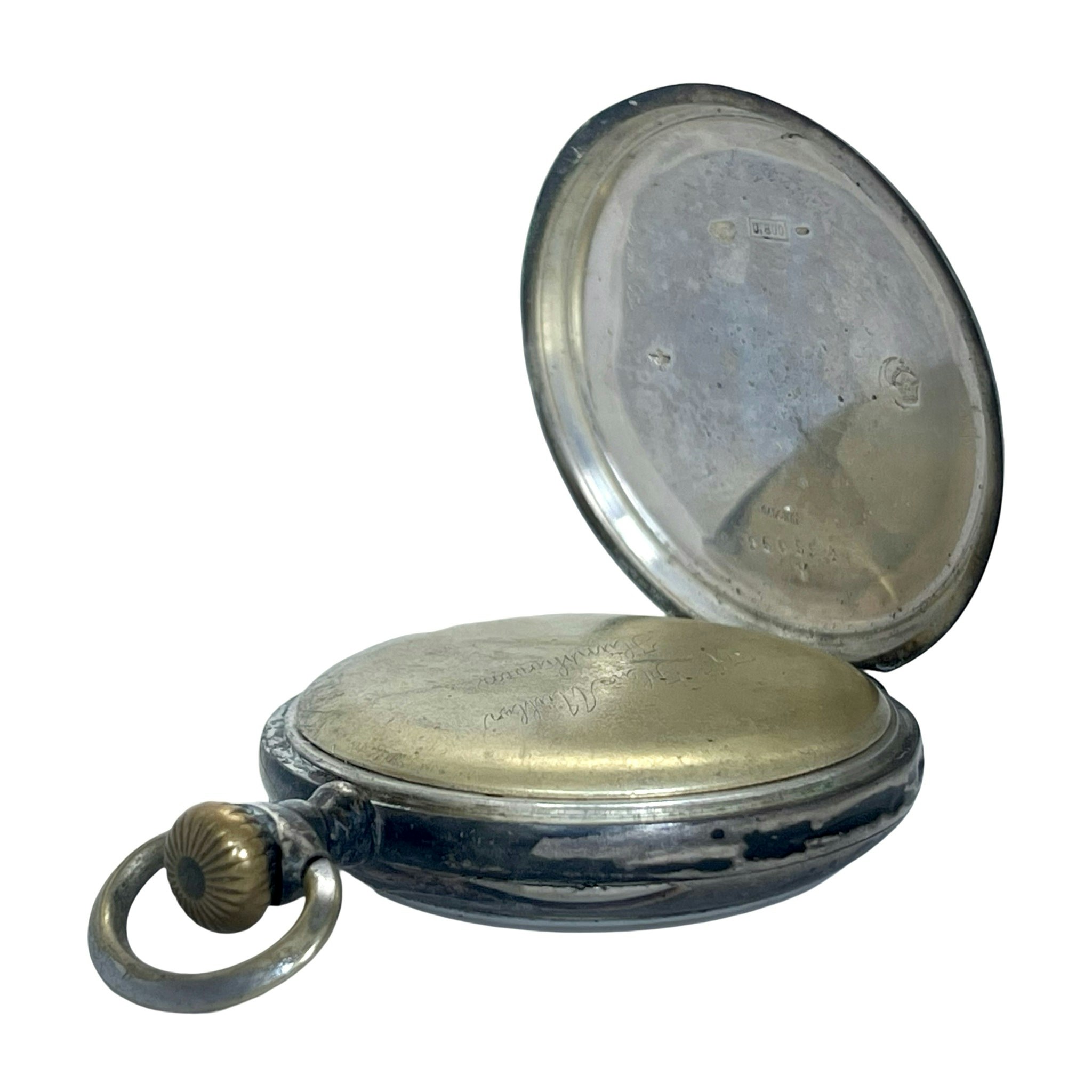Antik Galonne silver fickur