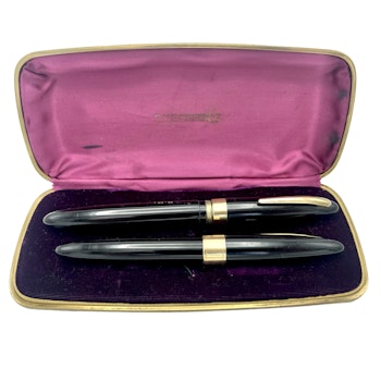 Vintage Sheaffer Lifetime Reservoarpennor set med 14k guldspets