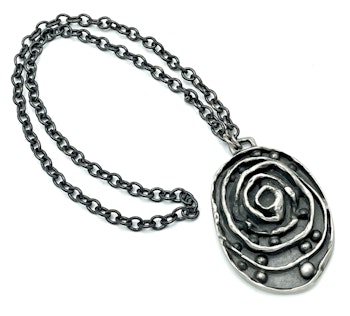 Ting Ljung uti Lund, Necklace with pendant, Pewter