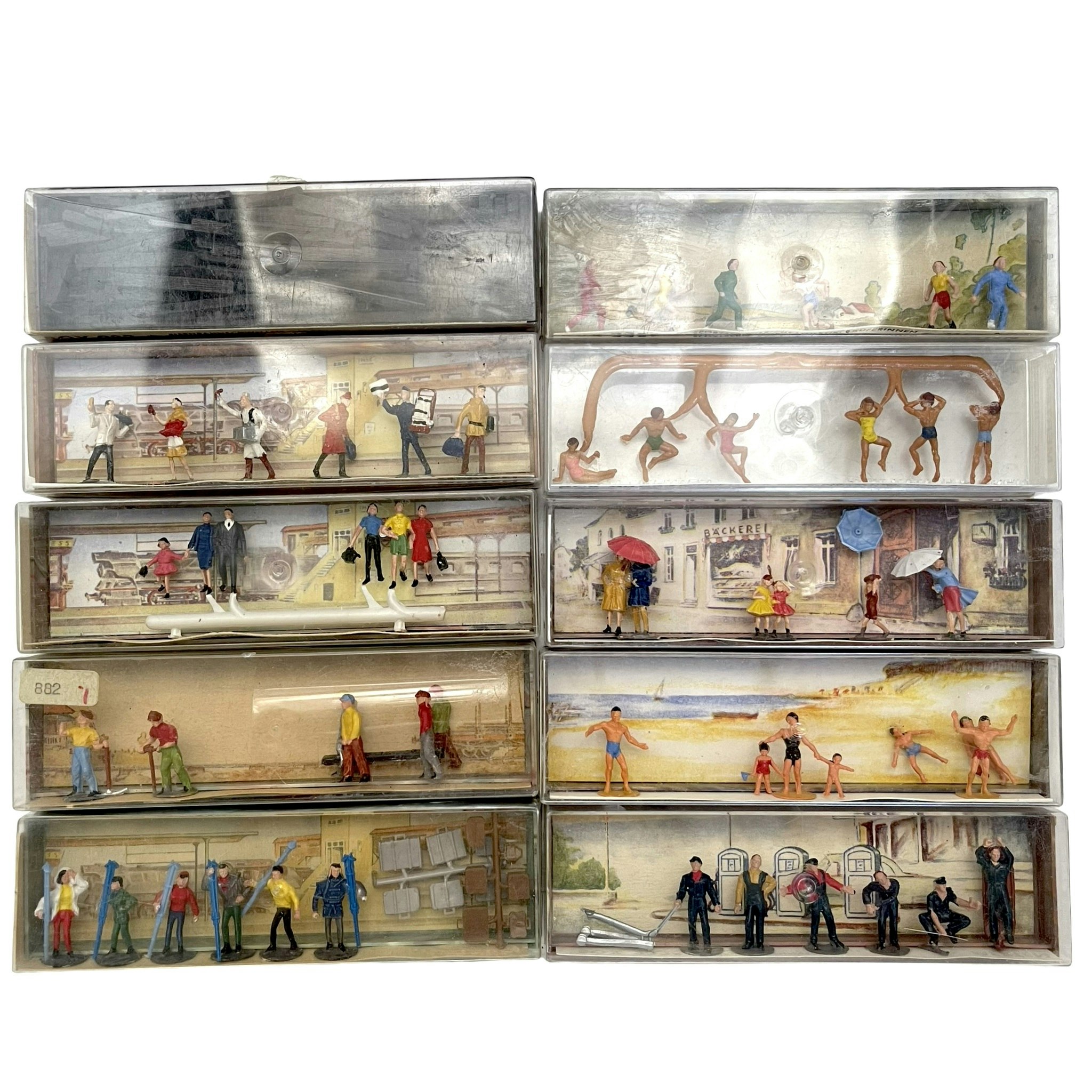 10 szt., miniaturowe figurki Merten HO