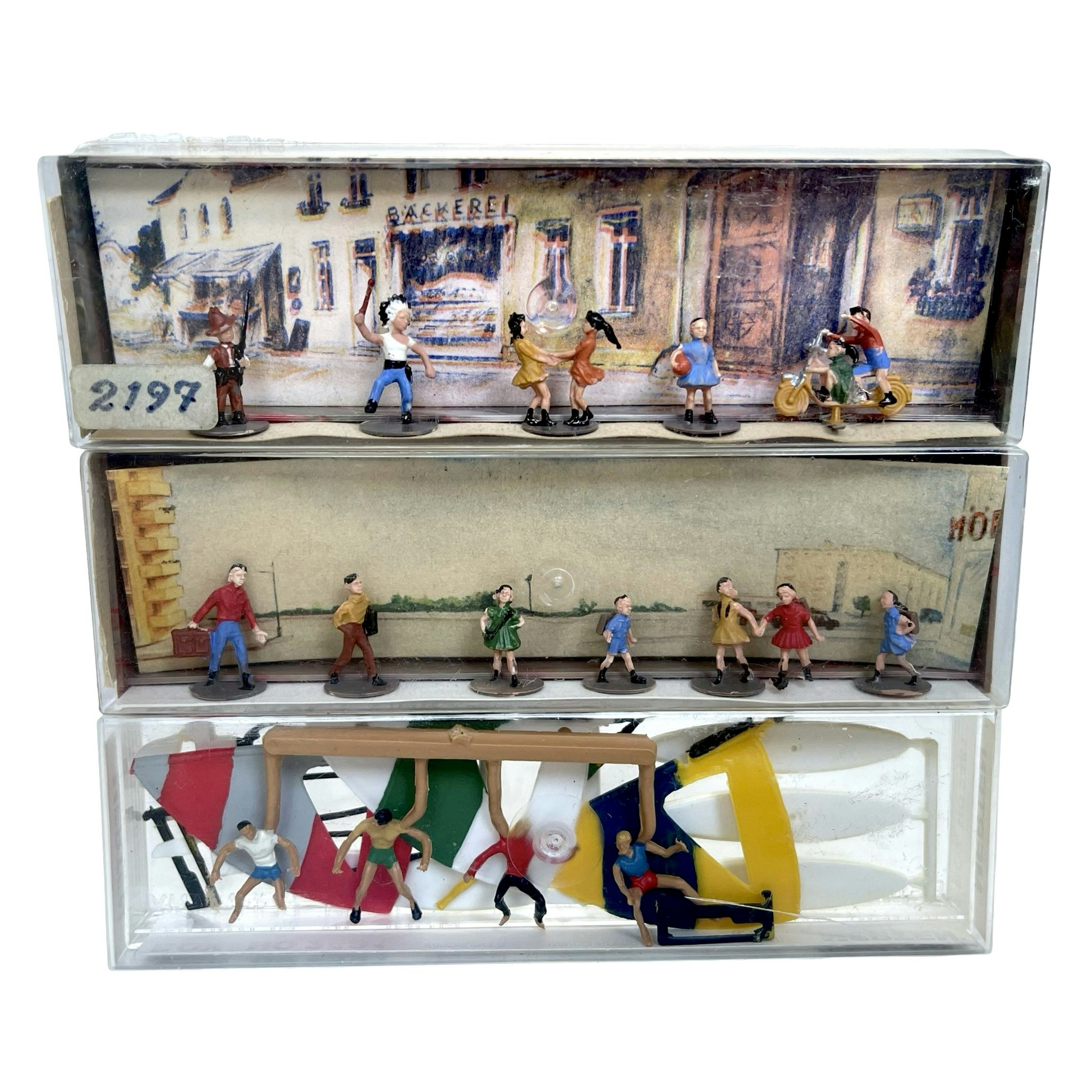 8 st, Merten miniatyr figurer HO