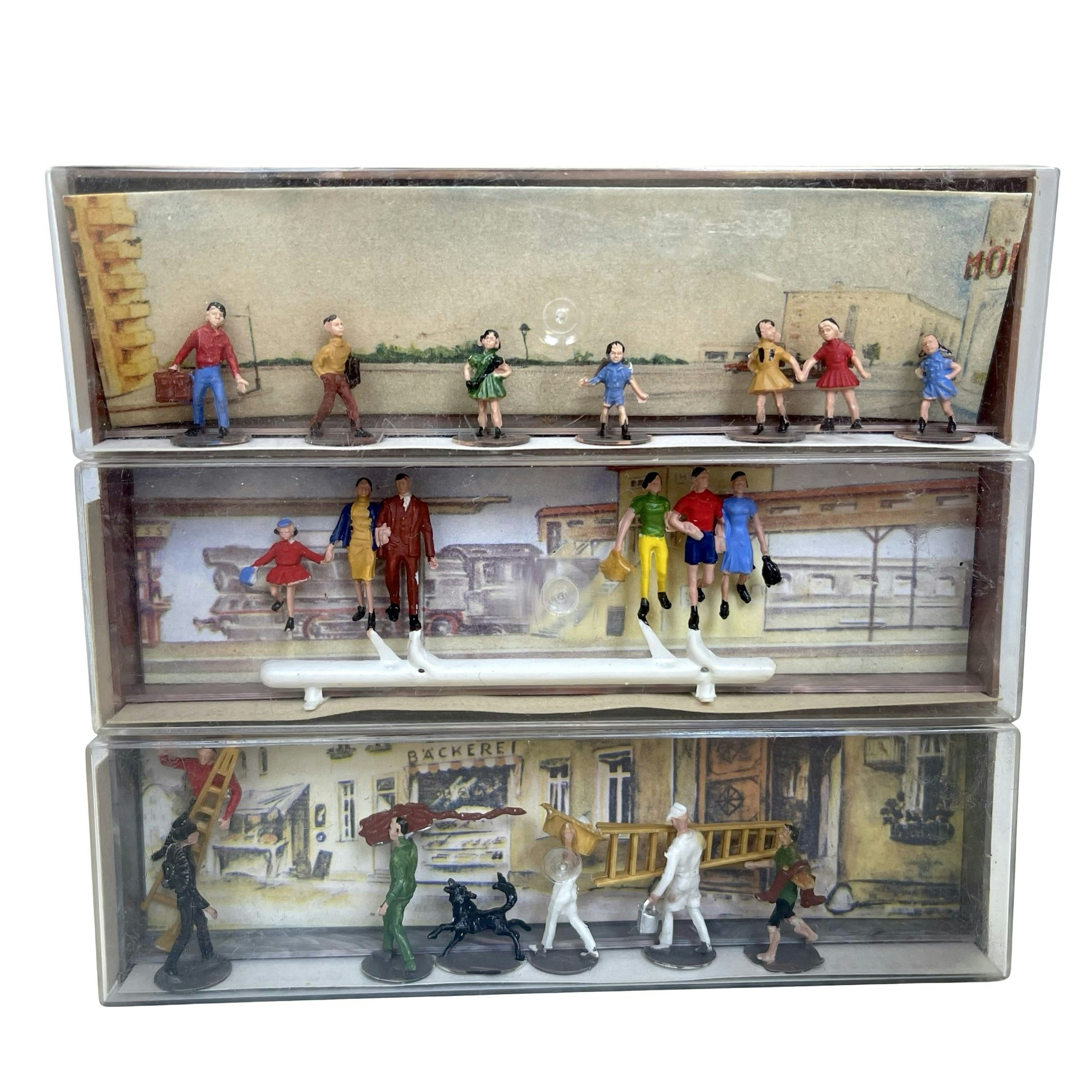 8 st, Merten miniatyr figurer HO