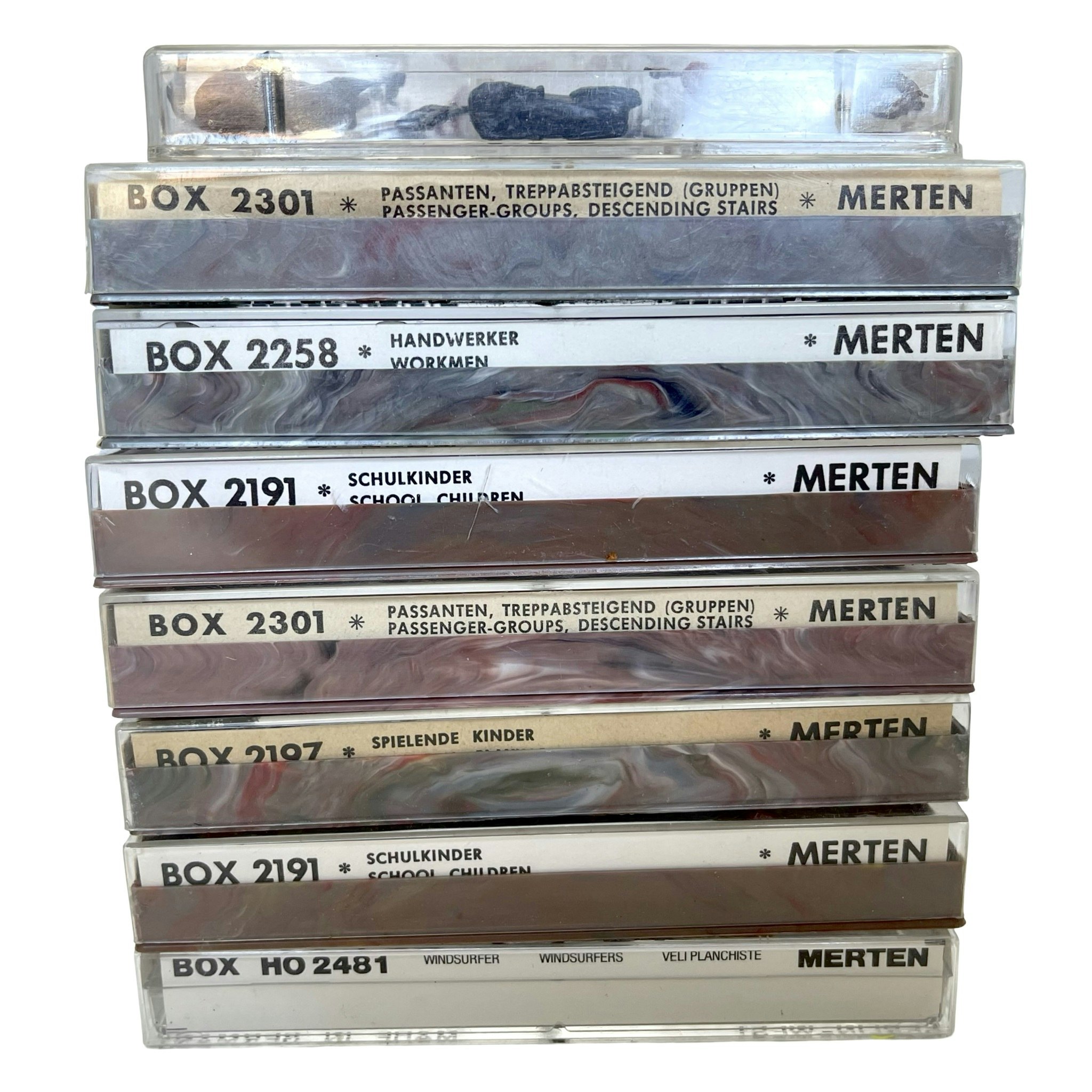 8 st, Merten miniatyr figurer HO