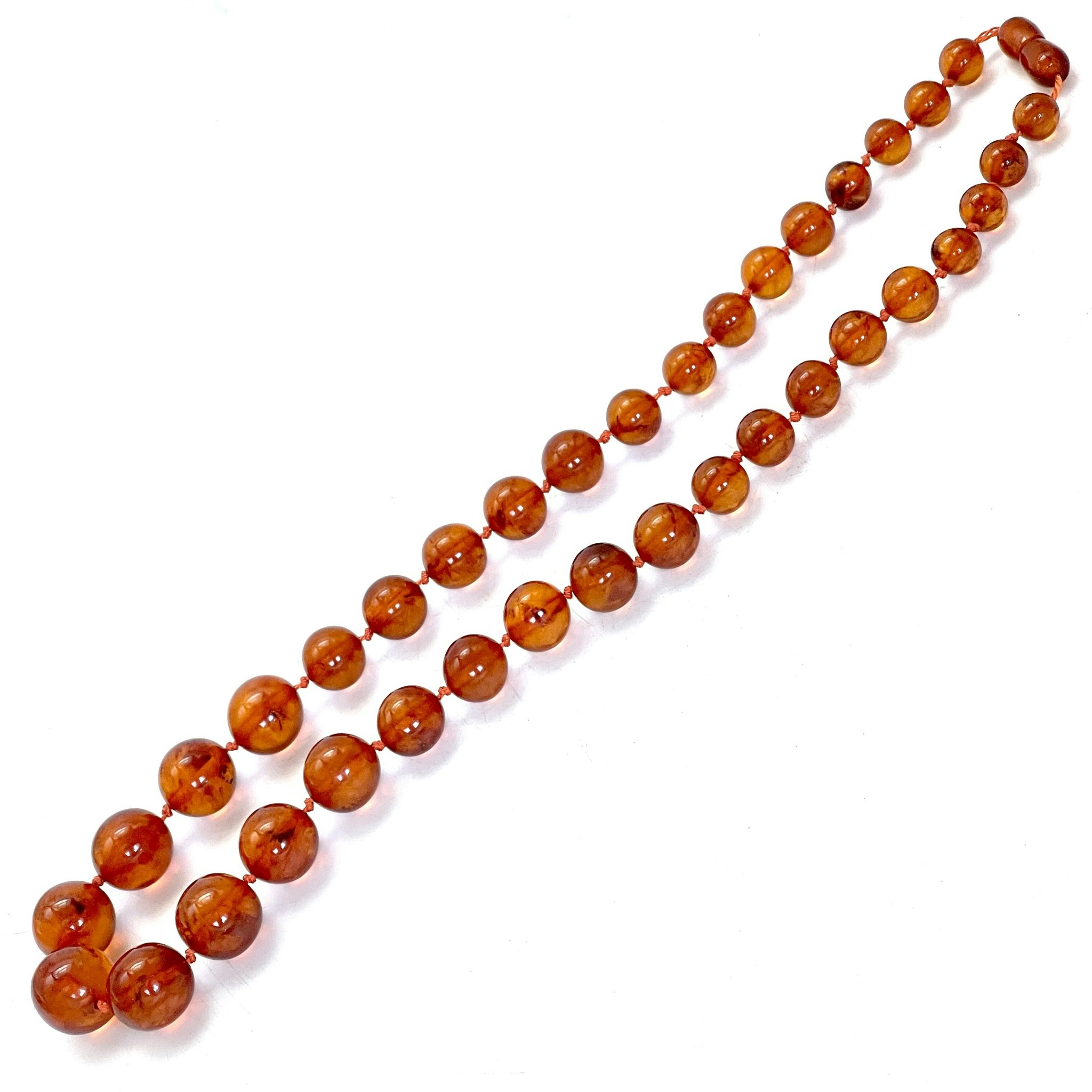 Vintage natural amber necklace