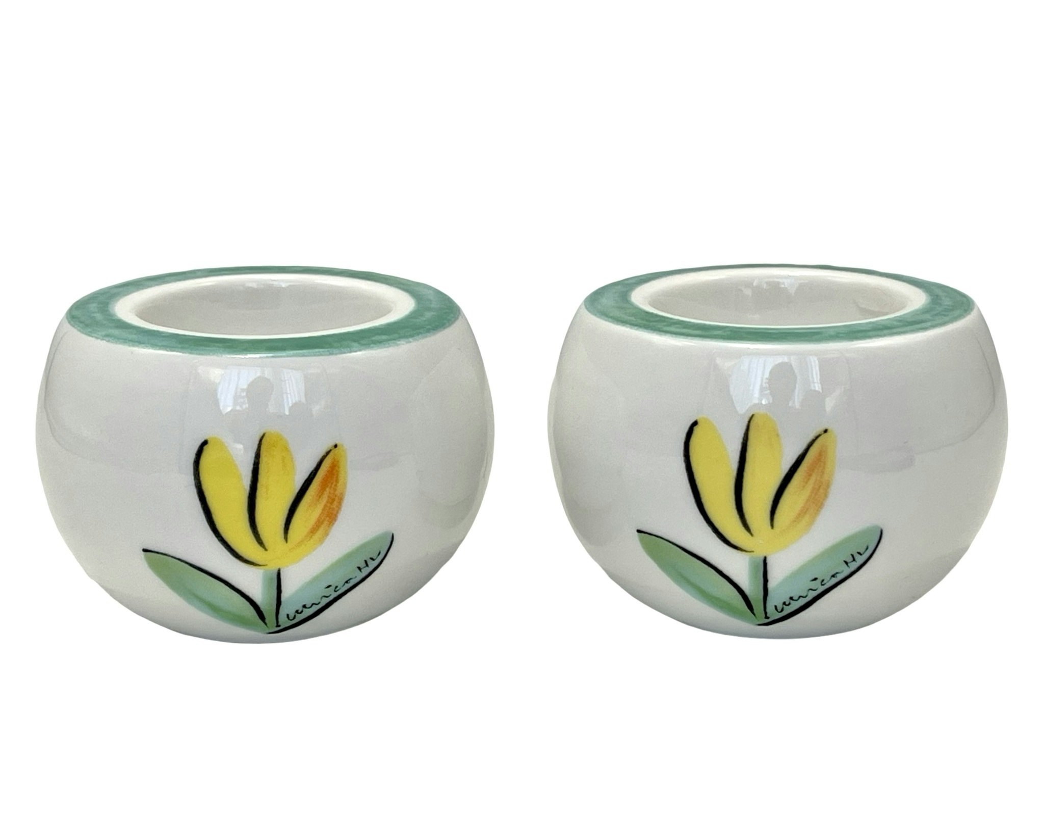 Tulipa Ljusstakar, ett par, porslin, Ulrica Hydman Vallien