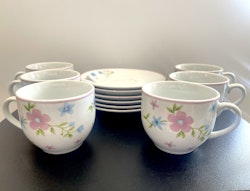 12 partes, tazas de café, Mariehult Suecia