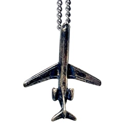 Flygplan halsband, Silver 925