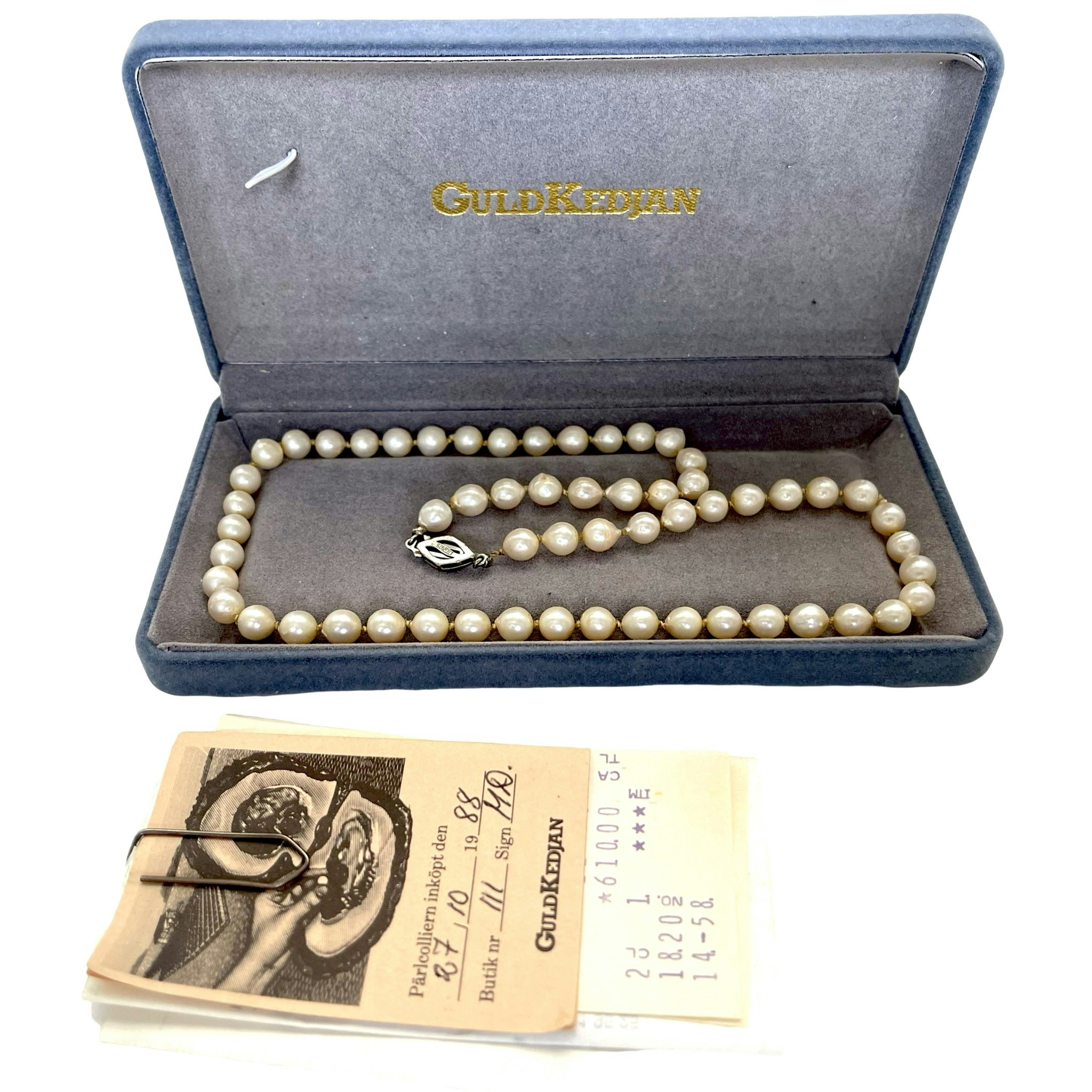 Collier odlade pärlor ca 7 mm