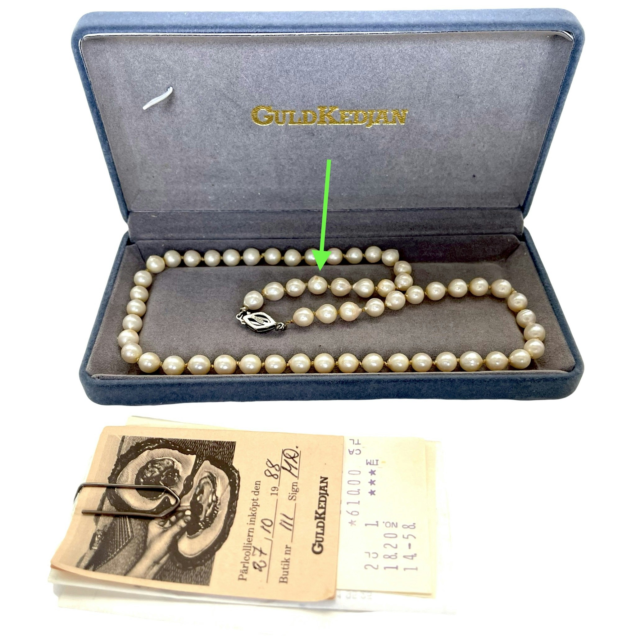 Collier odlade pärlor ca 7 mm