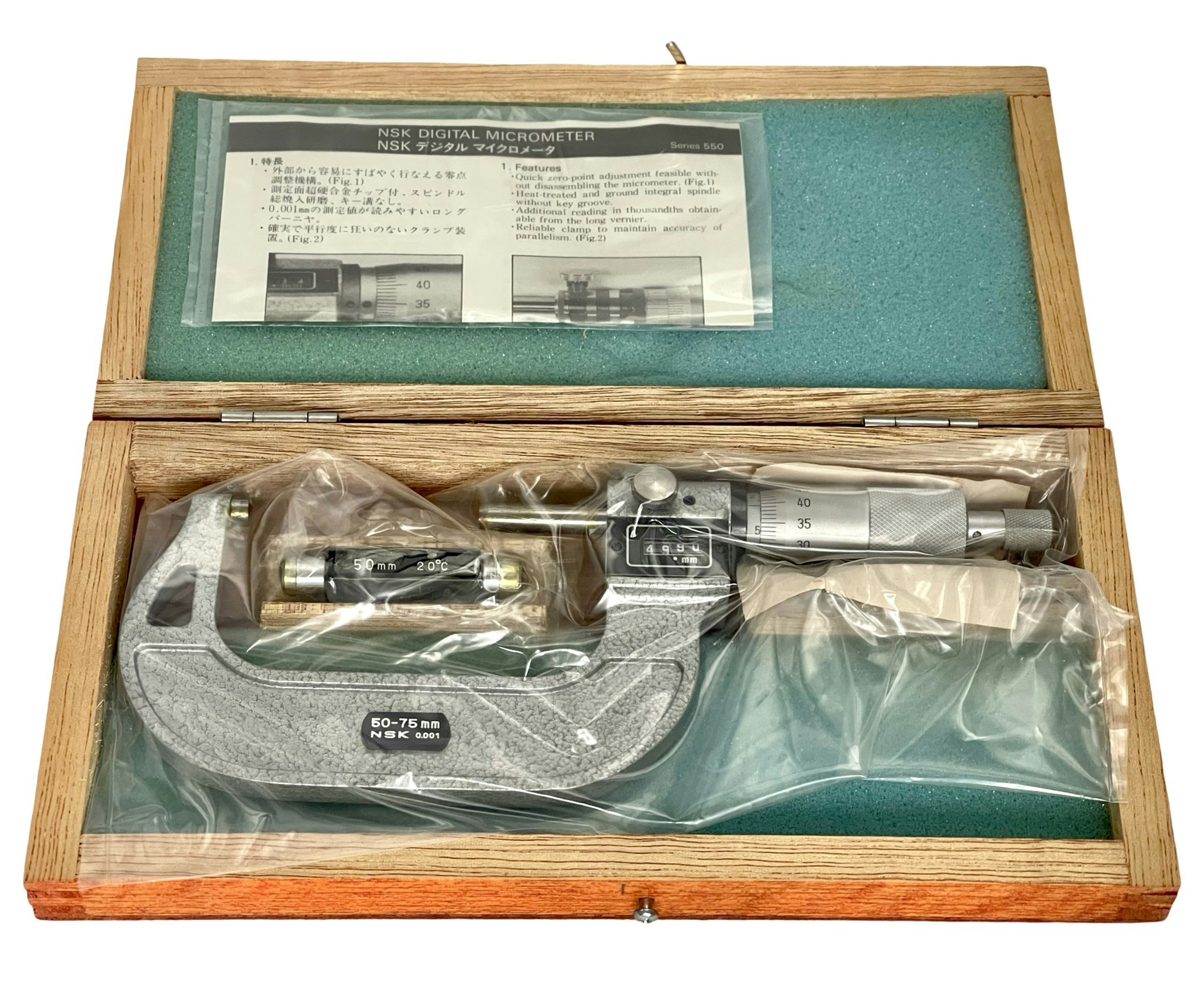 NSK Digital Micrometer 550-503 YUAN03-M, Japan