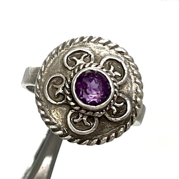 Ring, CGH Sterling 925 silver with Amethyst