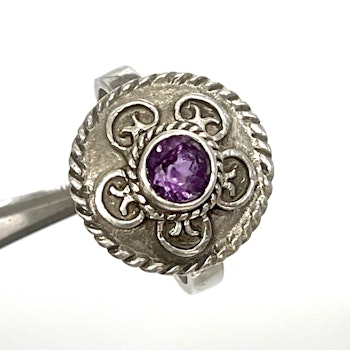 Ring, CGH Sterling 925 silver with Amethyst