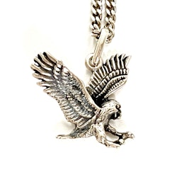 Örn hänge med kedja, silver 925