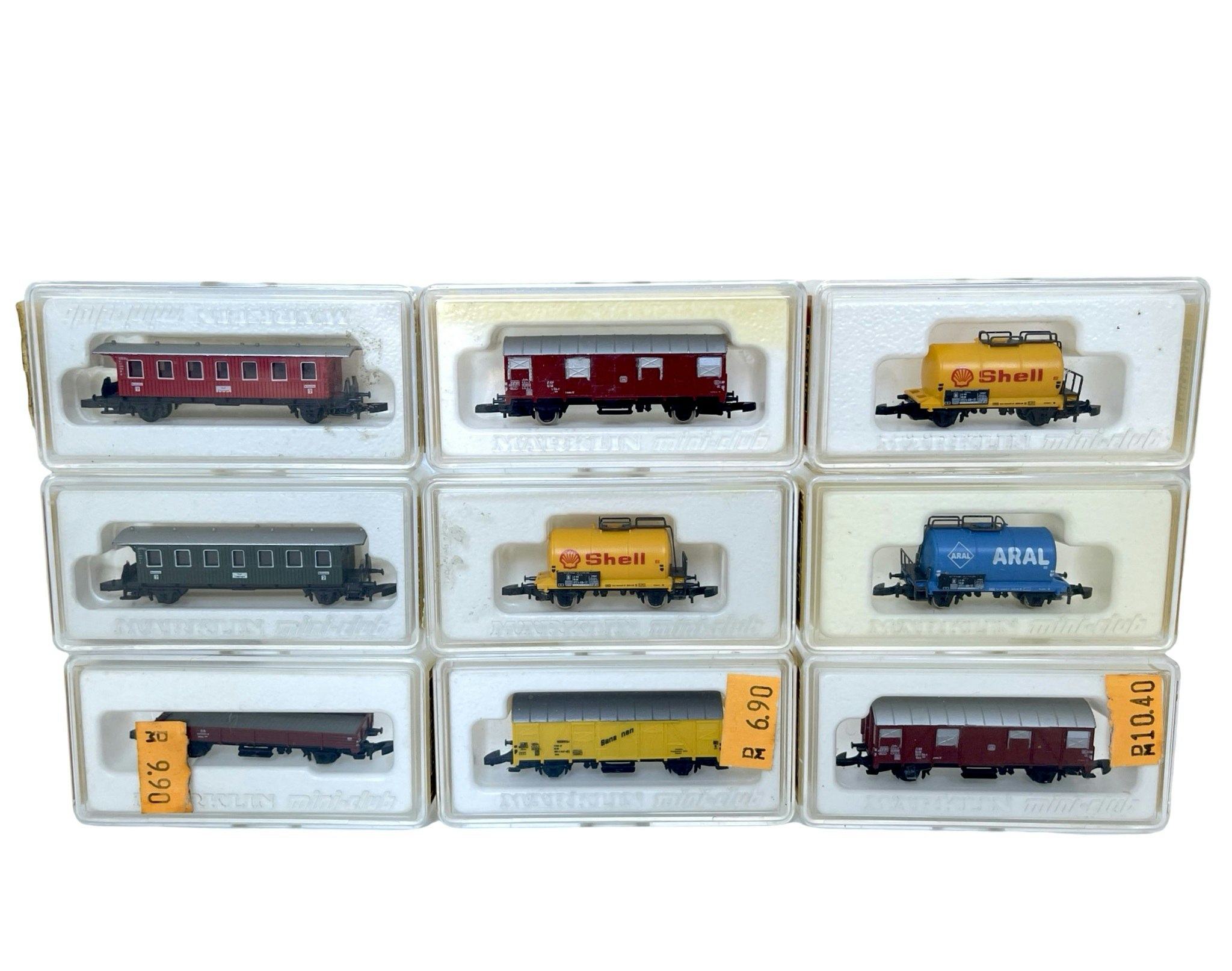 Märklin Z Mini-Club, 9 st Modell tågvagnar