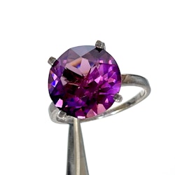 ANELLO, argento sterling HSG 925, pietra viola