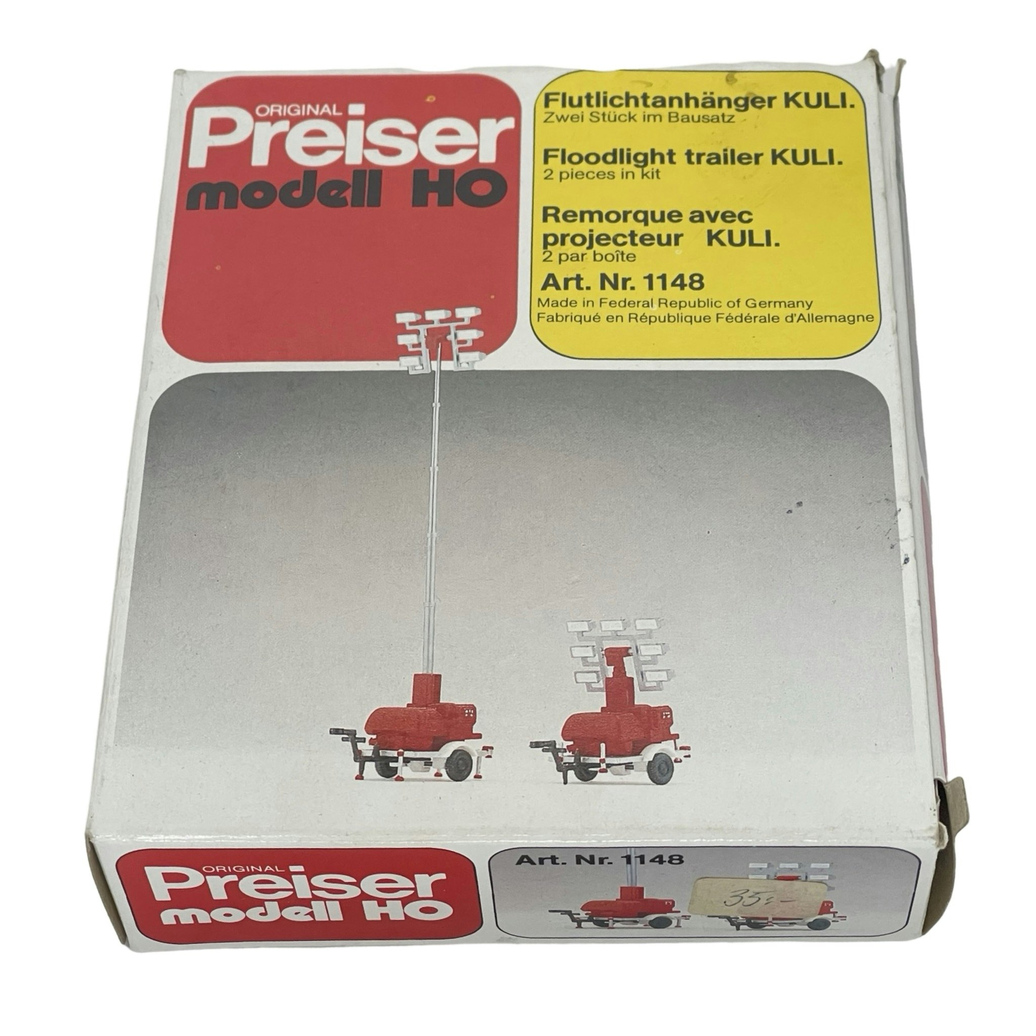 6 st, Preiser modell HO 602, 603, 604, 605, 1148